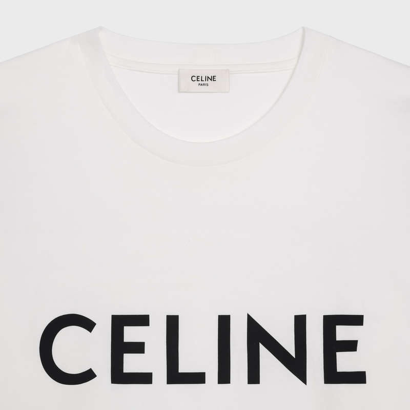 T-shirt Celine Loose In Bavlnene Jersey Čierne | CL-592139