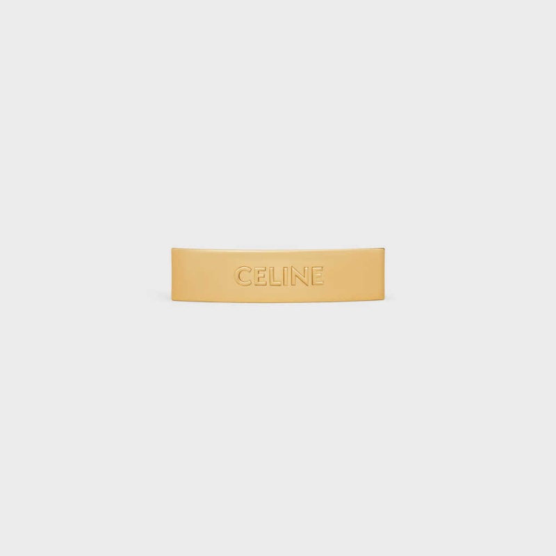 Vlasové Doplnky Celine Hair Clip In Brass And Steel With Gold Finish Zlate | CL-592324